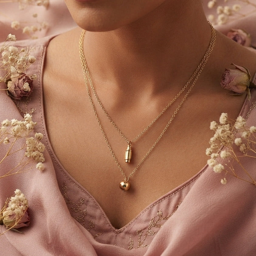Gold Interchangeable Pendant Chain