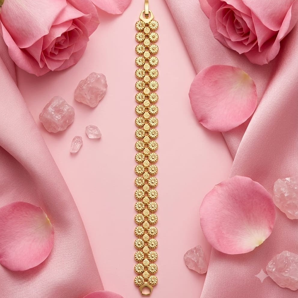 Gold & Black Crystal Alternating Tennis Bracelet