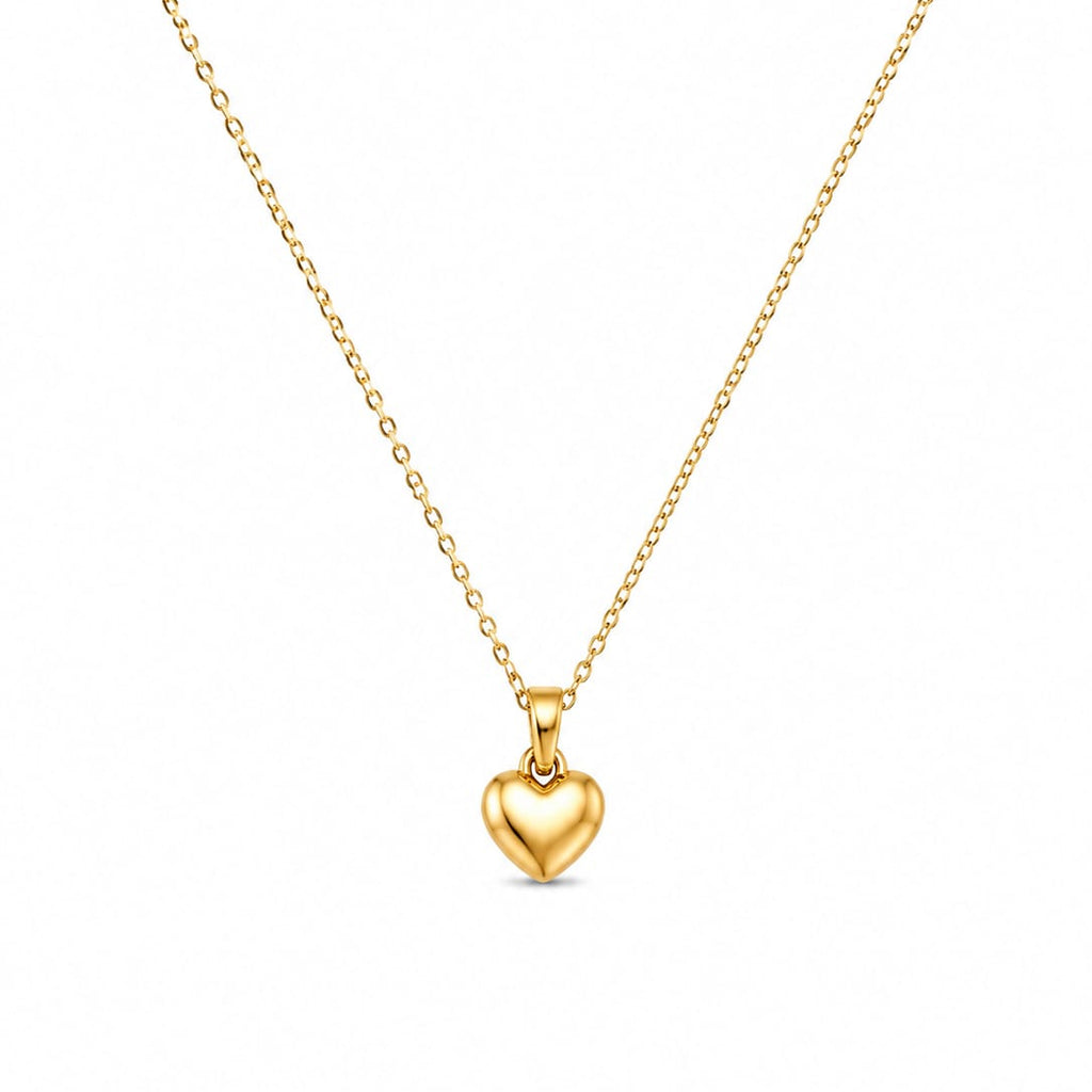 Gold & Pink Signature Heart Jewelry Set (Earrings + Necklace + Ring + Bracelet)