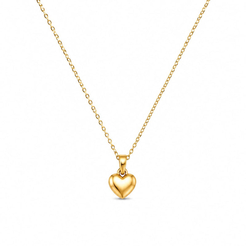 Gold & Pink Signature Heart Jewelry Set (Earrings + Necklace + Ring + Bracelet)